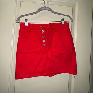 Brandy/John Galt Red Denim Skirt